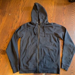 Peter Manning NYC Men's Classic Navy Hoodie Cotton Sz 1 XS Zip Up Fitted